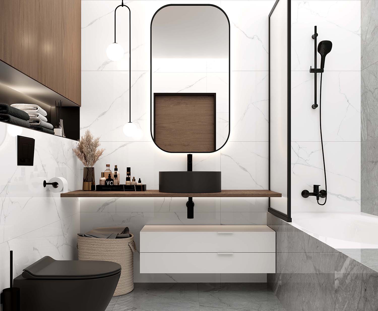 Дизайн ванных комнат, современные ванные комнаты в Киеве | Ремонт квартир от компании Newstroy