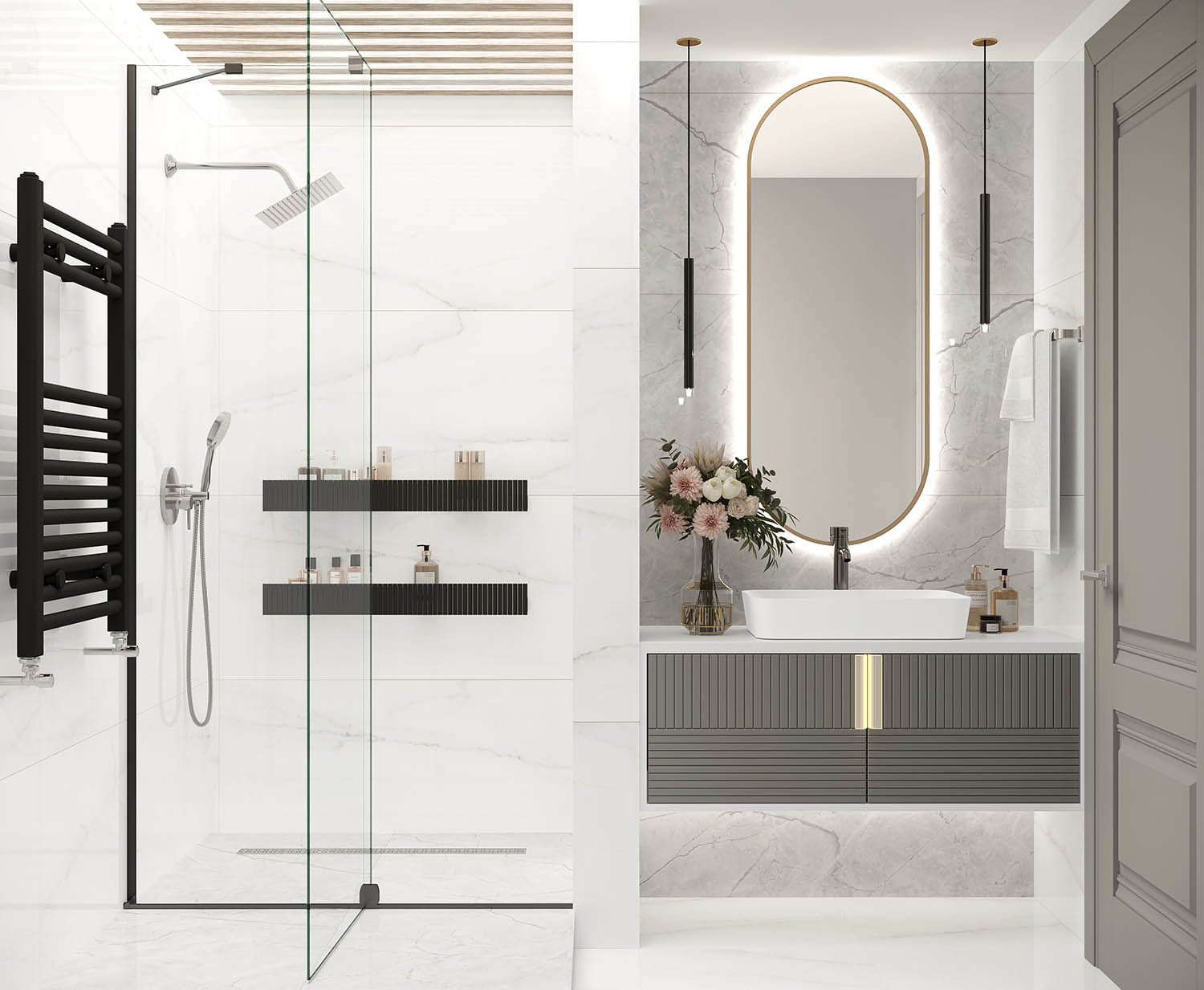 Дизайн ванной комнаты - стильные идеи оформления [50 Фото]