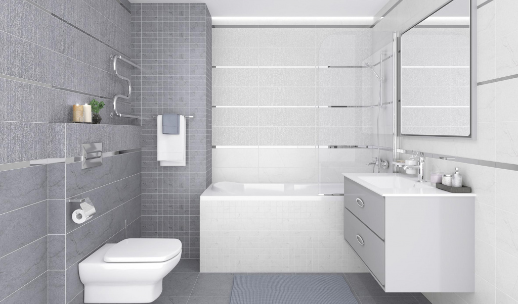 Интересные идеи для маленькой ванной комнаты от компании Грандфаянс