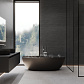 Бэдрок Шэдоу ПРО Деко Лайнс Керамогранит графитовый 60х120 матовый микроструктурный R10/A Бархат КР_5